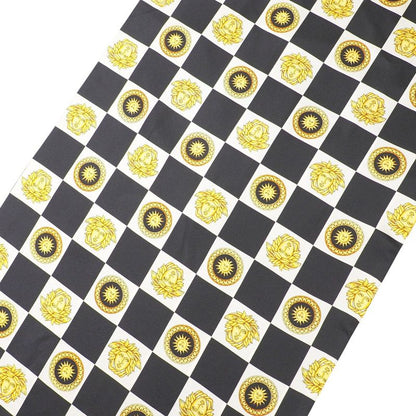 Versace Shawl Medusa Check Fringe Scarf All Pattern All Silk