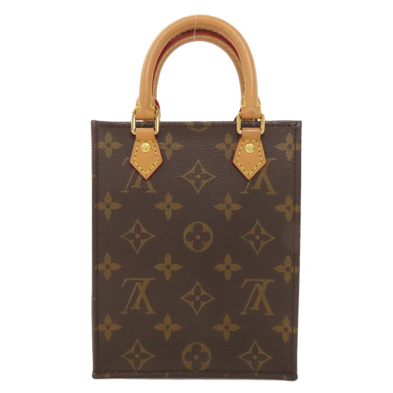 Louis Vuitton M69442 Petite Sac Plastic Handbag Monogram Canvas Ladies