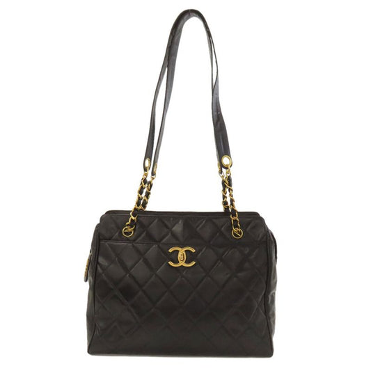 Chanel Chain Bag Matelasse Gold Hardware Shoulder Bag Calf Women's