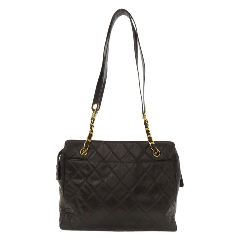 Chanel Chain Bag Matelasse Gold Hardware Shoulder Bag Calf Women's