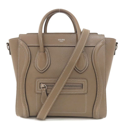 Celine Luggage Nano 2WAY Handbag Calf Ladies