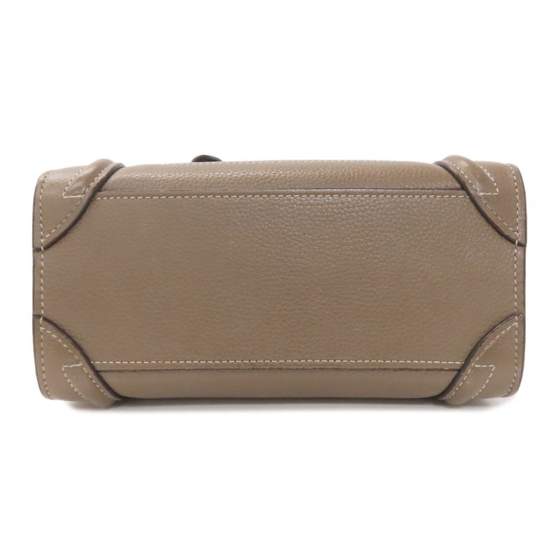 Celine Luggage Nano 2WAY Handbag Calf Ladies