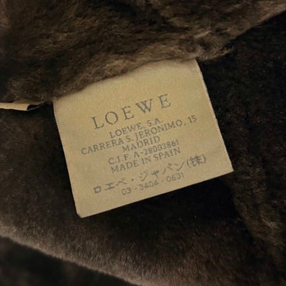 Loewe Mouton Fat Coat 40 Sheep Leather Brown Jacket