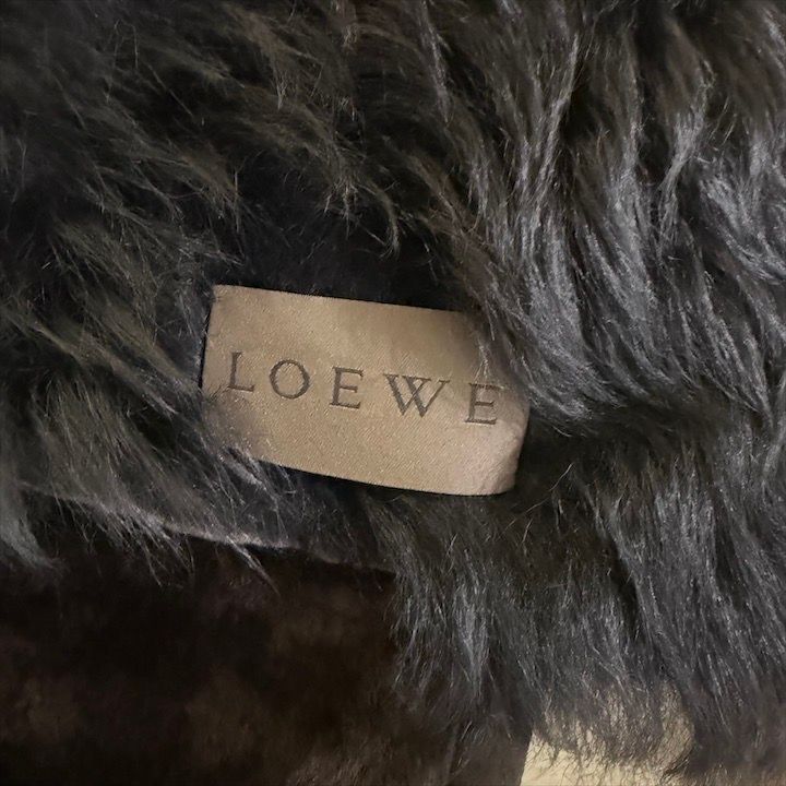 Loewe Mouton Fat Coat 40 Sheep Leather Brown Jacket