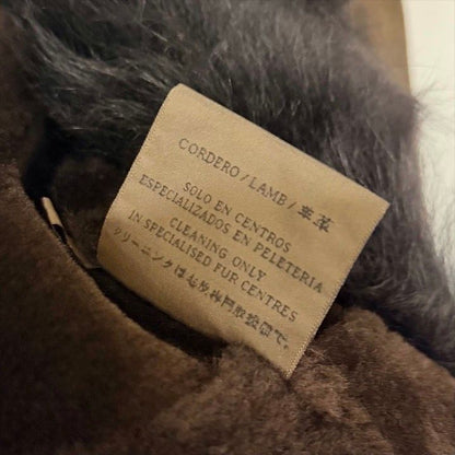 Loewe Mouton Fat Coat 40 Sheep Leather Brown Jacket
