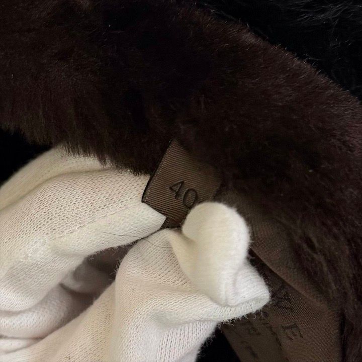 Loewe Mouton Fat Coat 40 Sheep Leather Brown Jacket
