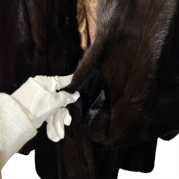 Fendi Mink Reverse Hair Long Coat Fur Brown