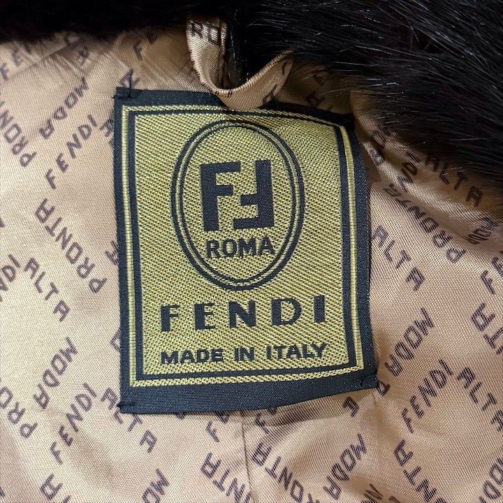 Fendi Mink Reverse Hair Long Coat Fur Brown
