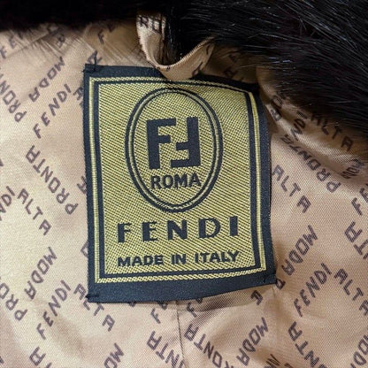 Fendi Mink Reverse Hair Long Coat Fur Brown