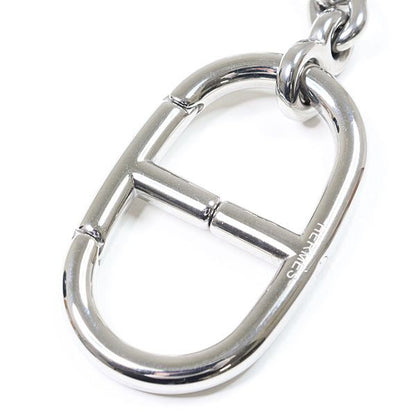 Hermes Key Holder Chaine D'ancre Metal Silvery Bag Charm Ring