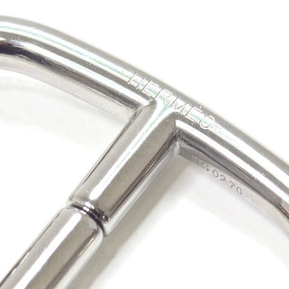 Hermes Key Holder Chaine D'ancre Metal Silvery Bag Charm Ring