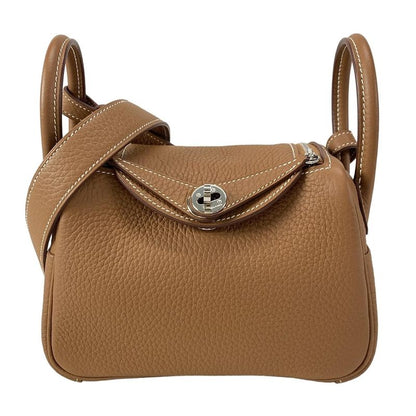 Hermes Shoulder Bag Lindy Mini Gold Silver Hardware