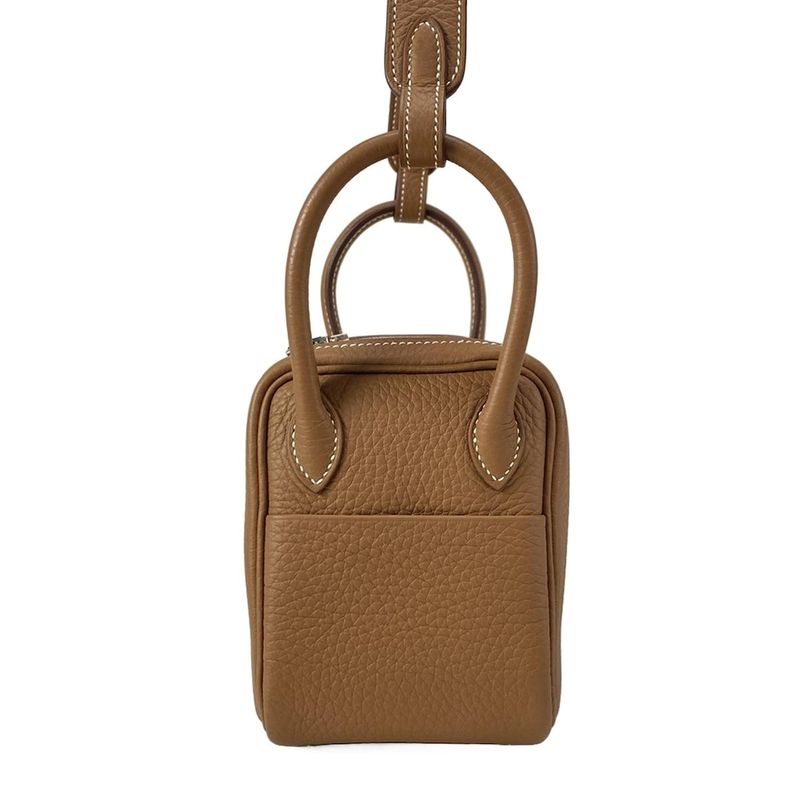 Hermes Shoulder Bag Lindy Mini Gold Silver Hardware