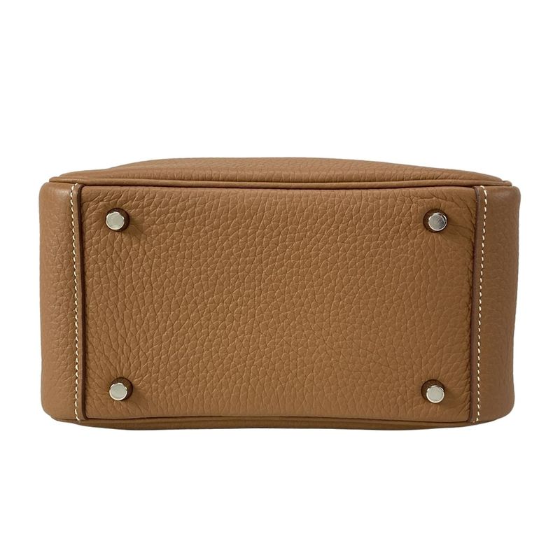 Hermes Shoulder Bag Lindy Mini Gold Silver Hardware