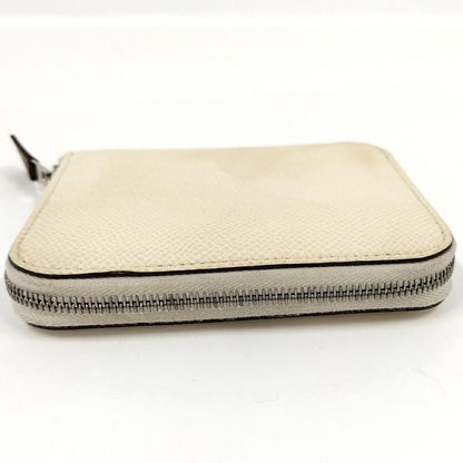 Hermes Azap Silk-in Compact Coin Case Leather Ivory U Engraved