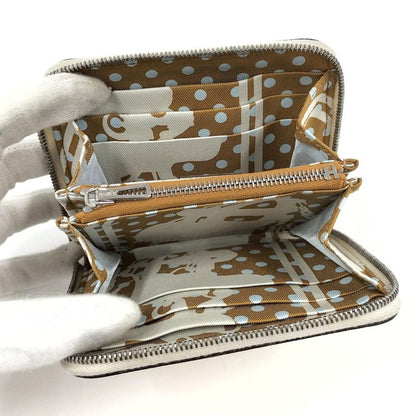 Hermes Azap Silk-in Compact Coin Case Leather Ivory U Engraved