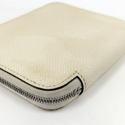 Hermes Azap Silk-in Compact Coin Case Leather Ivory U Engraved