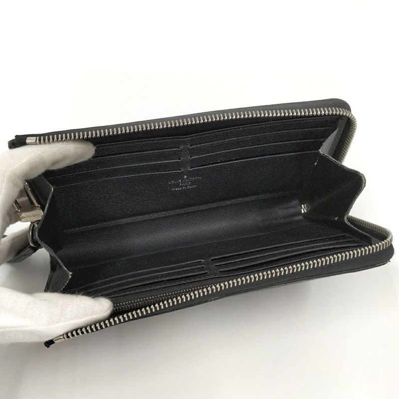 Louis Vuitton Zippy Dragonne Long Wallet Taiga Ardoise M69409