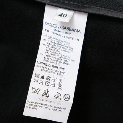 Dolce & Gabbana Coat 40 3/4 Sleeve Long Lace Black