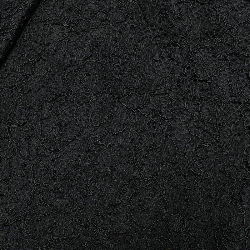 Dolce & Gabbana Coat 40 3/4 Sleeve Long Lace Black