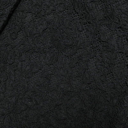 Dolce & Gabbana Coat 40 3/4 Sleeve Long Lace Black