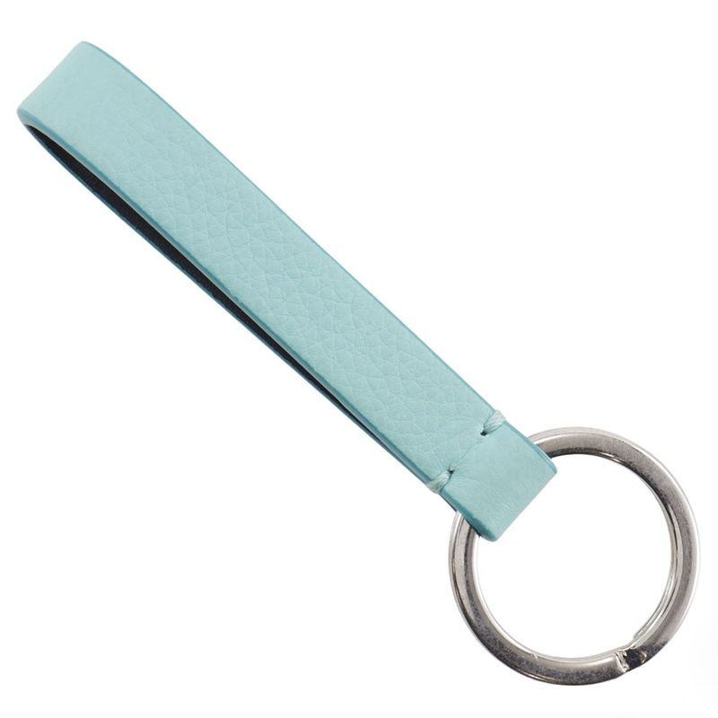 [tiffany & Co] Tiffany & Co Key Ring Metal X Leather Tiffany & Co Blue Unisex