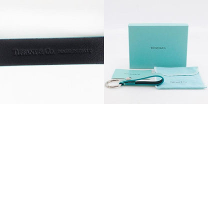 [tiffany & Co] Tiffany & Co Key Ring Metal X Leather Tiffany & Co Blue Unisex