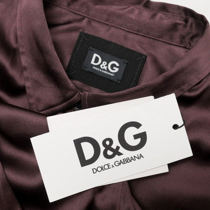 Dolce & Gabbana Blouse 46 Silk Bordeaux
