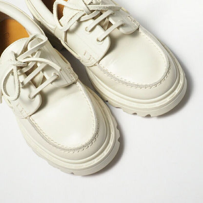 Dior Walker Deck Shoes 35 Leather Ivory