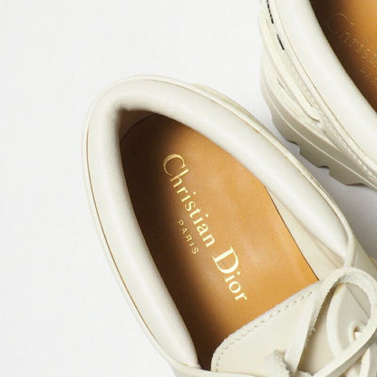 Dior Walker Deck Shoes 35 Leather Ivory