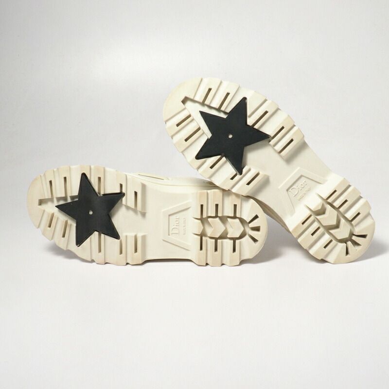 Dior Walker Deck Shoes 35 Leather Ivory