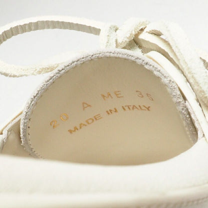 Dior Walker Deck Shoes 35 Leather Ivory