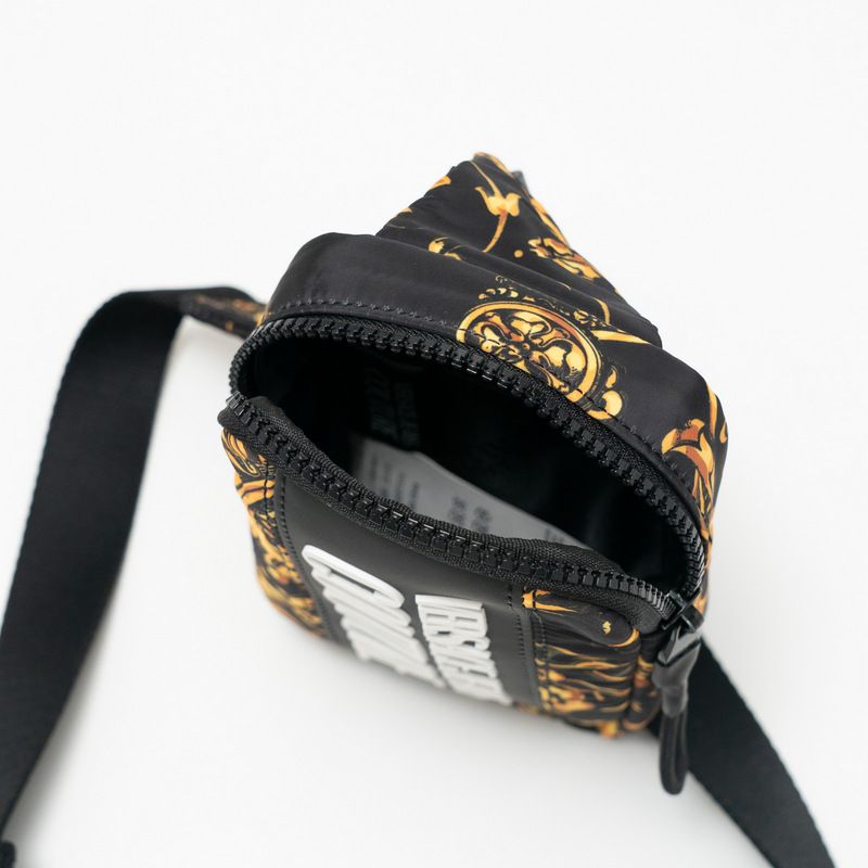 Versace Jeans Range Logo Type Sketch 11 Belt Bag Couture Black Yellow