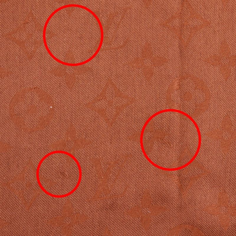 Louis Vuitton Monogram Silk X Wool Brown Women's Shawl