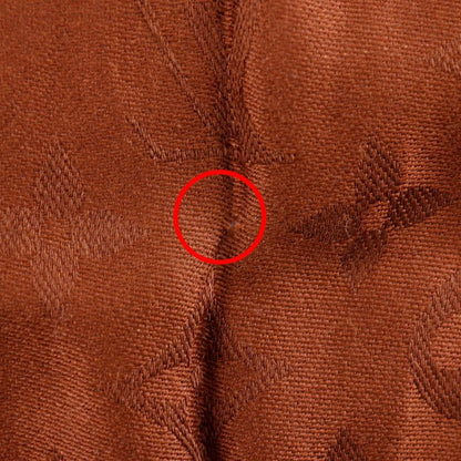 Louis Vuitton Monogram Silk X Wool Brown Women's Shawl