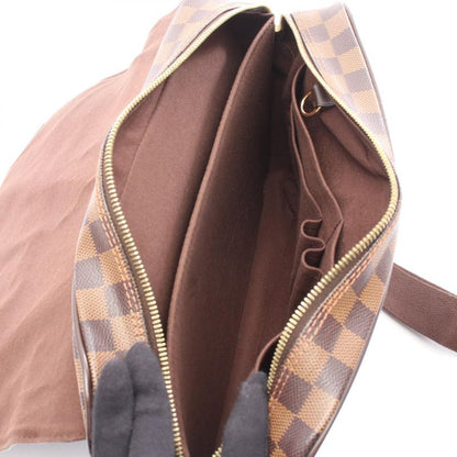 Louis Vuitton Shoulder Bag Shelton MM N41149 PVC Coated Canvas Leather Shelton