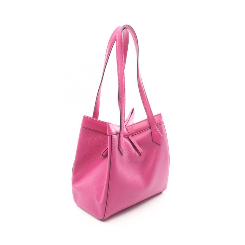 Fendi Tote Bag Origami Medium 8bh414 Pink Purple Leather Origami Medium Women's