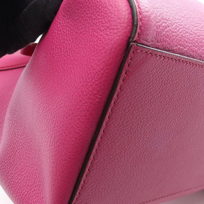 Fendi Tote Bag Origami Medium 8bh414 Pink Purple Leather Origami Medium Women's