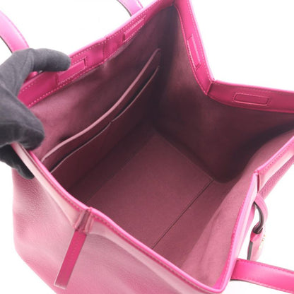 Fendi Tote Bag Origami Medium 8bh414 Pink Purple Leather Origami Medium Women's