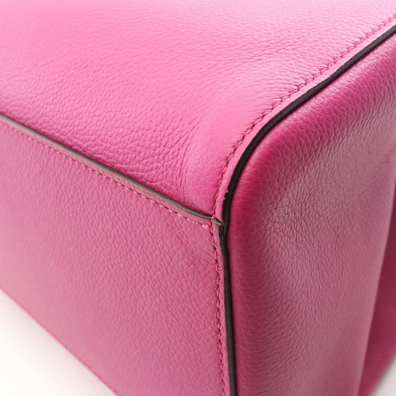 Fendi Tote Bag Origami Medium 8bh414 Pink Purple Leather Origami Medium Women's
