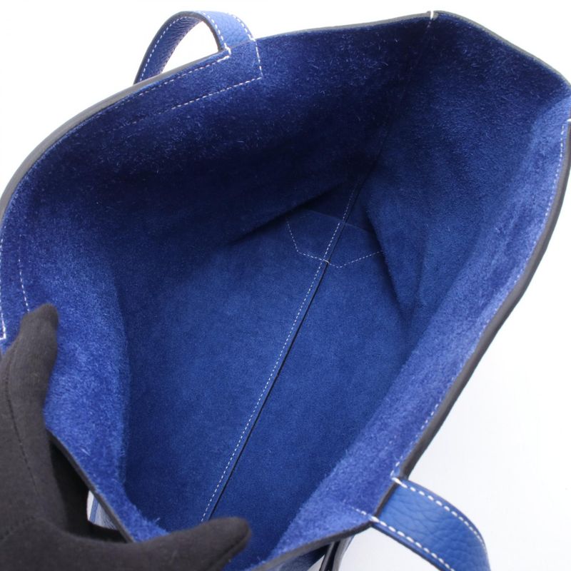 Hermes Tote Bag Cabas Serie 31 Blue Royale Leather Cabas Serie 31 Blue Royale
