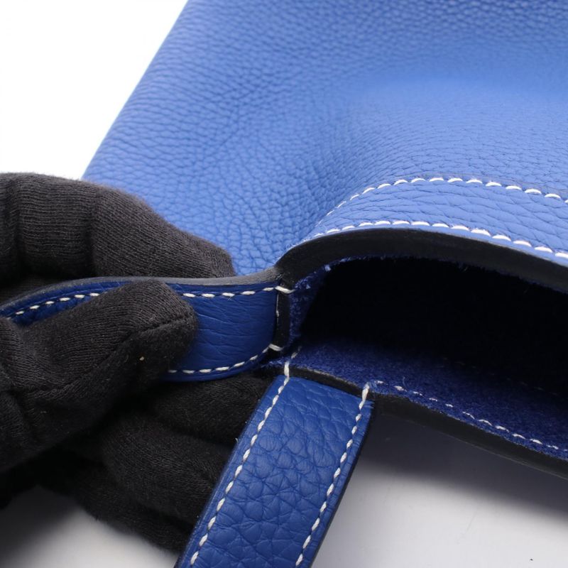 Hermes Tote Bag Cabas Serie 31 Blue Royale Leather Cabas Serie 31 Blue Royale