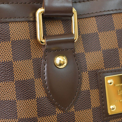 Louis Vuitton Hampstead PM Handbag Brown Damier Gold — view 6