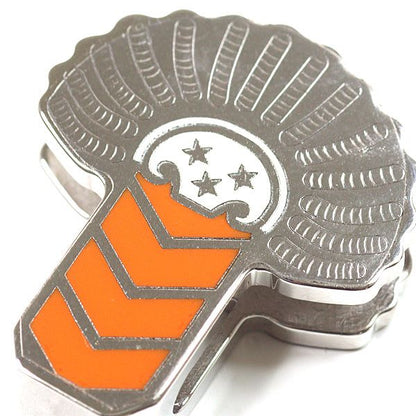 Hermes Scarf Ring Epaulette Metal Twilly Gaviroche Epaulettes Silver Orange
