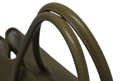 Hermes Garden Party PM Tote Bag Negonda Canvas Olive Green Silver — view 6