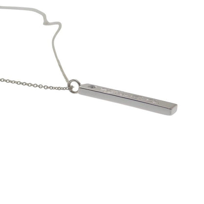 Tiffany & Co Notes Bar Pendant Necklace Silver 925
