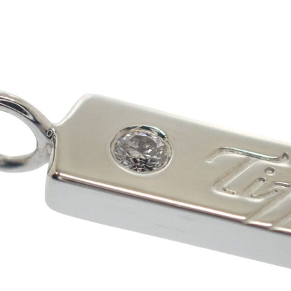 Tiffany & Co Notes Bar Pendant Necklace Silver 925