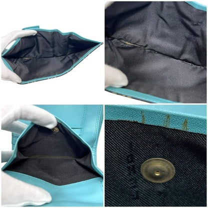 Fendi Trifold Wallet Blue Black Zucchino 8 M0023