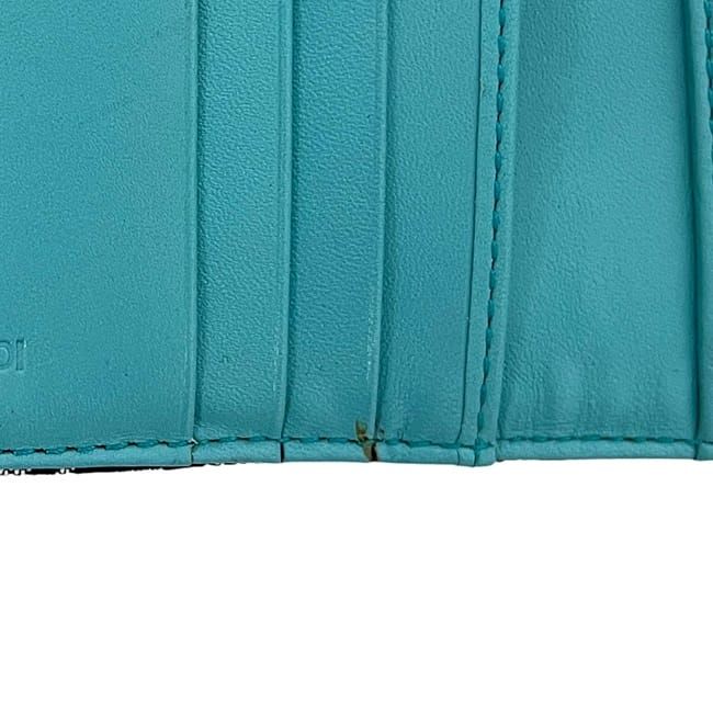 Fendi Trifold Wallet Blue Black Zucchino 8 M0023