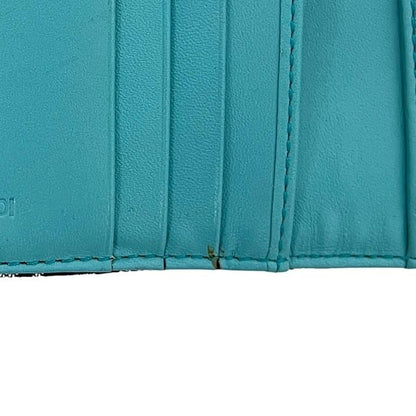 Fendi Trifold Wallet Blue Black Zucchino 8 M0023